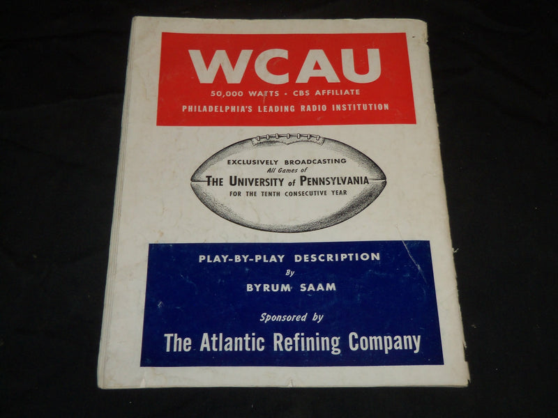 1945 OCTOBER 6 DARTMOUTH VS. PENNSYLVANIA COLLEGE FOOTBALL PROGRAM - J 5753