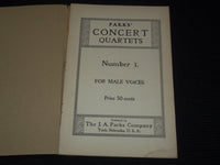 1896-1909 PARKS' CONCERT QUARTETS MAGAZINE LOT OF 6 ISSUES - NEBRASKA - O 3074D