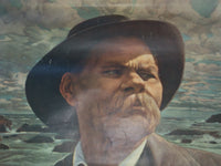 1953 ALEXEY MAKSIMOVICH GORKY ILLUSTRATED POSTER