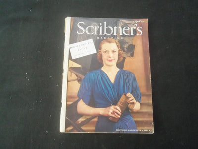 1938 APRIL SCRIBNER'S MAGAZINE - TELEVISION ANNOUNCER - B 1181C