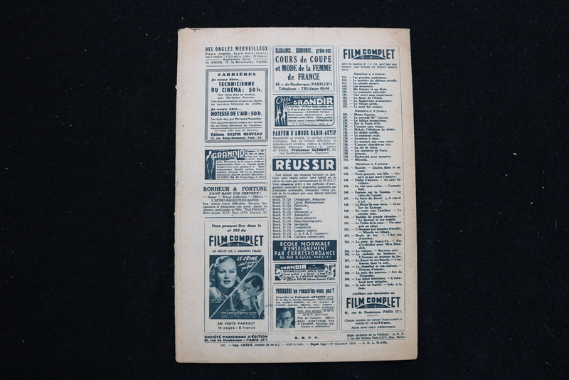 1949 JULY 14 FILM COMPLET MAGAZINE - MARLENE DIETRICH COVER - E 25936