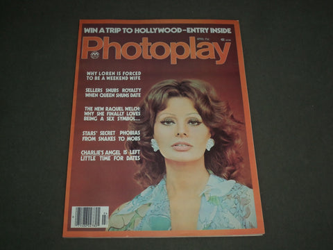 1977 APRIL PHOTOPLAY MAGAZINE - SOPHIA LOREN COVER - M 228