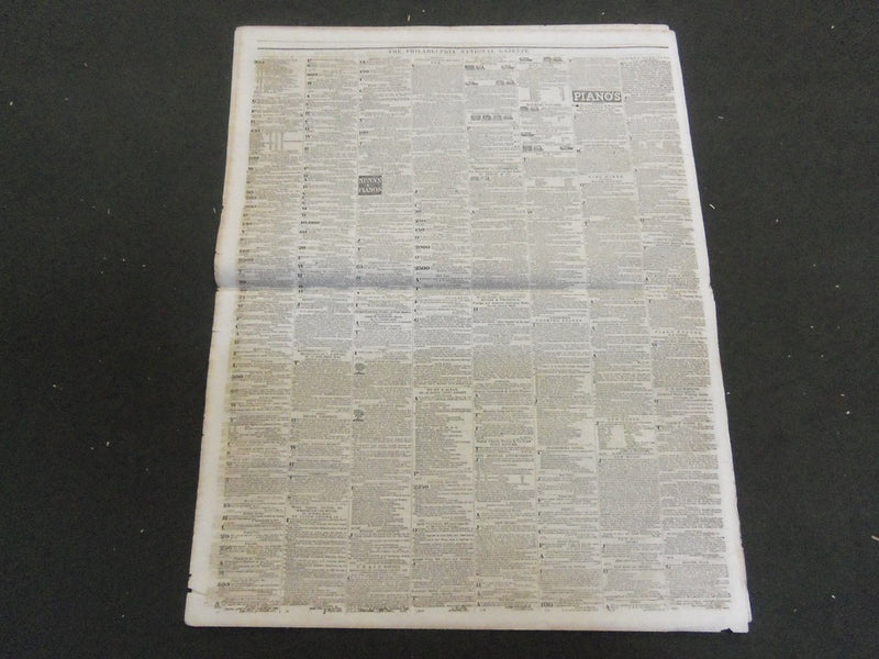 1841 NATIONAL GAZETTE LITERARY COMMERCIAL REGISTER NEWSPAPER LOT OF 19 - NP 1456