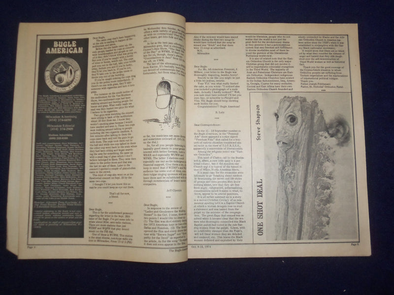 1974 OCTOBER 9-16 BUGLE AMERICAN MAGAZINE - OSCAR O.K. KABIBBLER - J 9422
