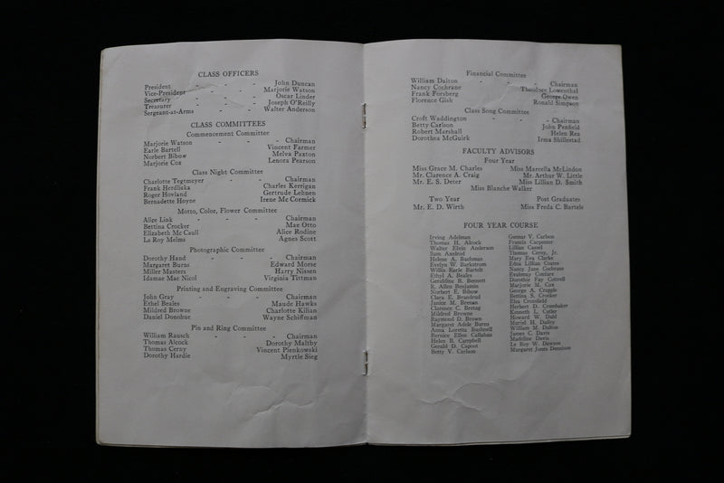 1924 AUSTIN HIGH SCHOOL CLASS NIGHT & COMMENCEMENT PROGRAMS - CHICAGO - K 1908