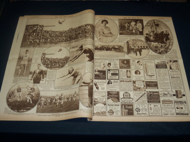 1920 JULY 18 NEW YORK TIMES PICTURE SECTION - OLYMPIC TRIALS - PHOTOS - NT 8764