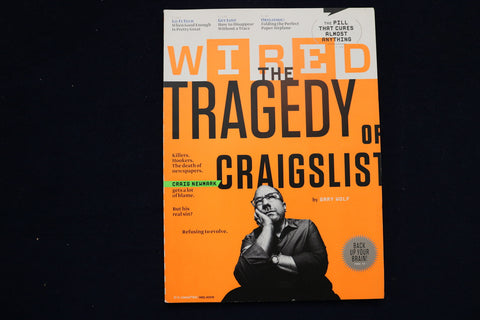 2009 SEPTEMBER WIRED MAGAZINE - THE TRAGEDY OF CRAIGSLIST BY GARY WOLF- ST 5504I