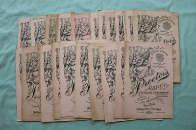 1900'S PROCTOR'S ALBANY THEATRE PROGRAMS - LOT OF 30 - O 3724