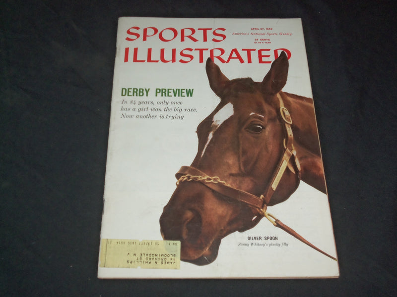 1959 APRIL 27 SPORTS ILLUSTRATED MAGAZINE - SILVER SPOON: DERBY PREVIEW -SP 8924