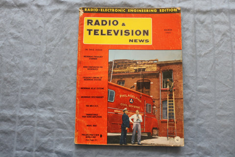 1953 MARCH RADIO & TELEVISION NEWS MAGAZINE - RADIO-ELECTRONIC COVER - ST 1005I