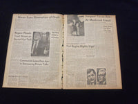 1969 MARCH 28 BOSTON RECORD AMERICAN NEWSPAPER-NIXON ACTS TO DROP DRAFT -NP 6343
