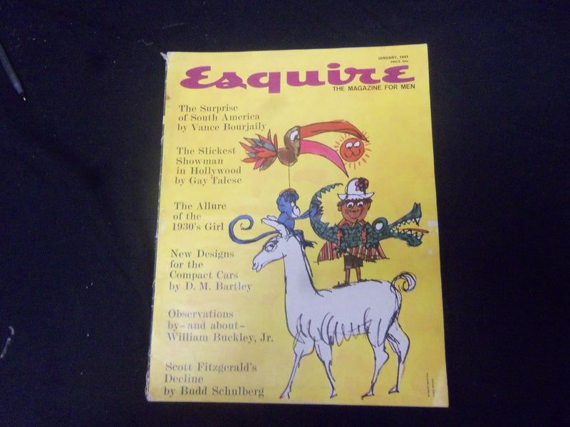 1961 JANUARY ESQUIRE MAGAZINE - GREAT COVER, PHOTOS AND ADS - ST 2602