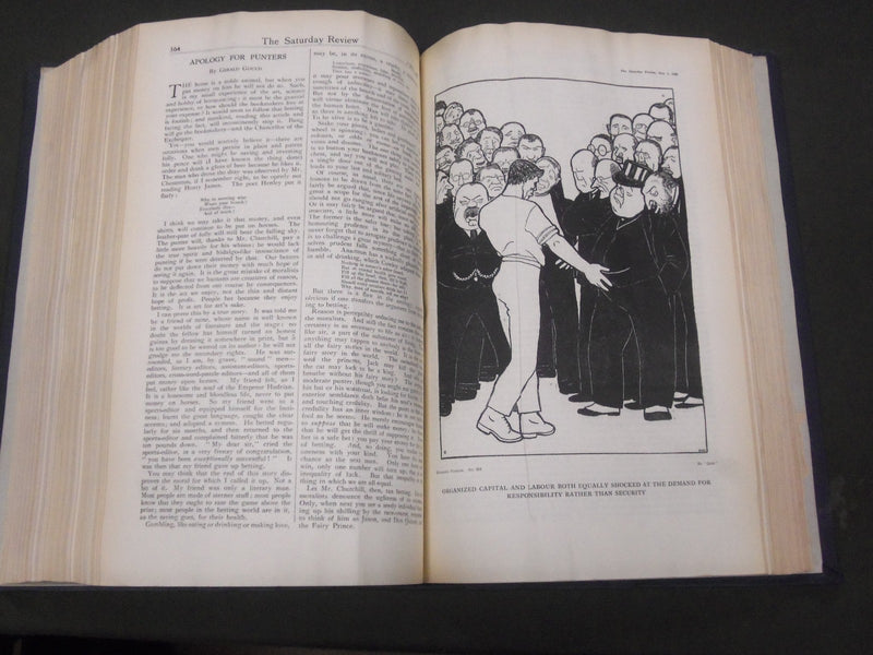 1926 SATURDAY REVIEW 2 BOUND VOLUMES - COMPLETE YR- PUBLISHED IN LONDON - R 1132