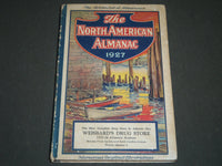 1927 THE NORTH AMERICAN ALMANAC BOOK - PHOTOS - NICE ADS - KD 5824