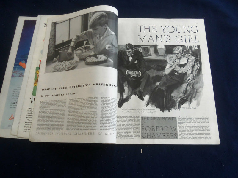 1934 JANUARY DELINEATOR MAGAZINE - BEAUTIFUL COVER & ILLUSTRATIONS - ST 1240H