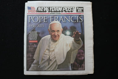 2025 APRIL 22 NEW YORK POST NEWSPAPER - DEATH OF POPE FRANCIS 1936-2025