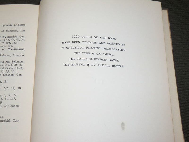 1956 JONATHAN TRUMBULL 1710-1785 HARDCOVER BOOK BY GLENN WEAVER - KD 6081