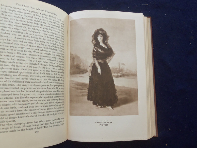 1949 THIS I SAW, THE LIFE AND TIMES OF GOYA HARDCOVER BOOK - VALLENTIN - KD 8266