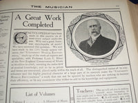 1912 THE MUSICIAN BOUND VOLUME NO. 17 PART 1 - GREAT PHOTOS & ADS - KD 2287