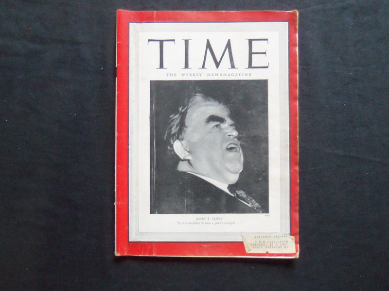 1946 MAY 20 TIME MAGAZINE - JOHN L. LEWIS - T 1021