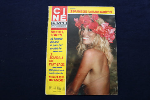 1979 APRIL 26 CINE REVUE MAGAZINE - AMANDA LEAR-JOHN TRAVOLTA COVER - E 22086