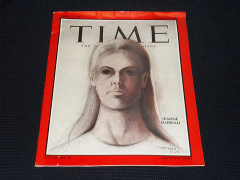 1965 MARCH 5 TIME CANADIAN EDITION MAGAZINE - JEANNE MOREAU COVER - E 12201