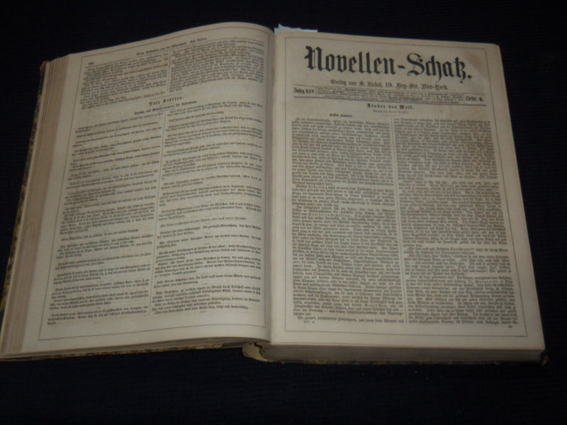 1873 NOVELLEN-SCHATZ - 14TH ANNUAL GERMAN BOUND VOLUME - KD 879P