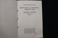 1903-1928 B.P.O. OF ELKS MEMORIAL PROGRAMS - LOT OF 17 - K 3052