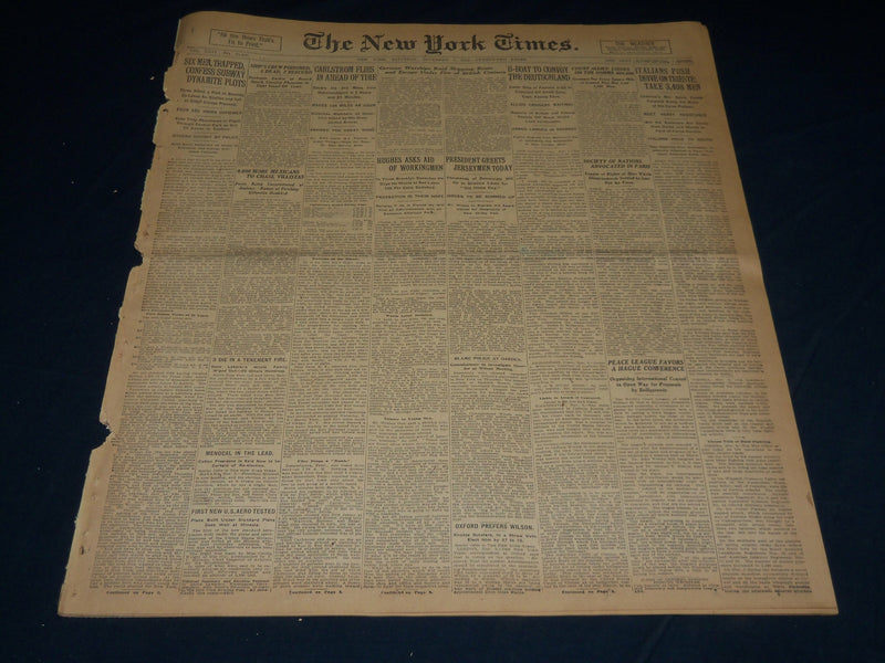 1916 NOVEMBER 4 NEW YORK TIMES - 6 MEN CONFESS SUBWAY DYNAMITE PLOTS - NT 7683