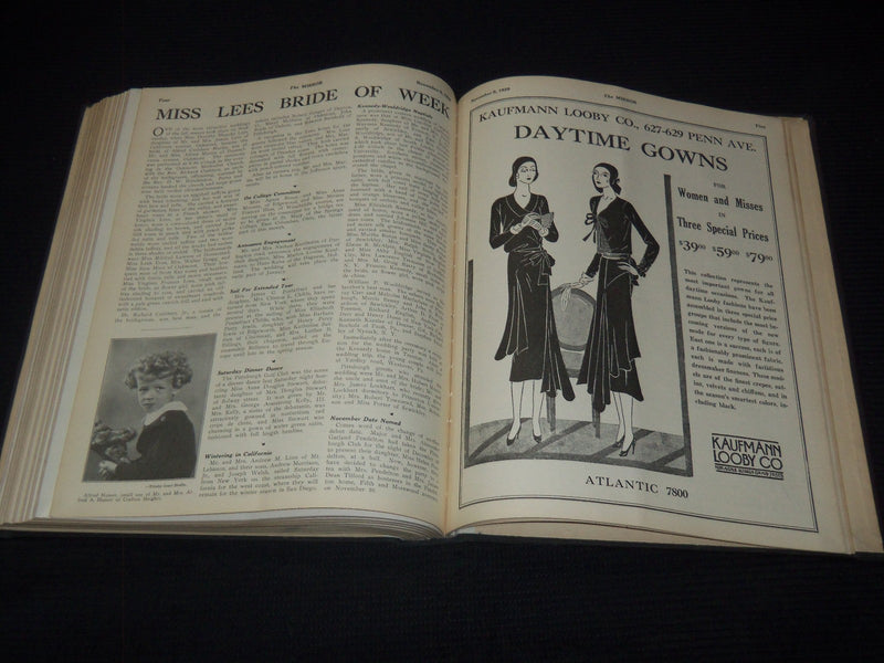 1929 SEPTEMBER-NOVEMBER THE MIRROR MAGAZINE BOUND VOLUME - KD 3351K