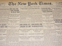 1921 JULY 29 NEW YORK TIMES - JOHNS HOPKINS SETS SURGEONS FEE LIMIT - NT 8707