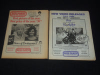 1984-1985 NEW VIDEO RELEASES MAGAZINES LOT OF 5 ISSUES - O 3779