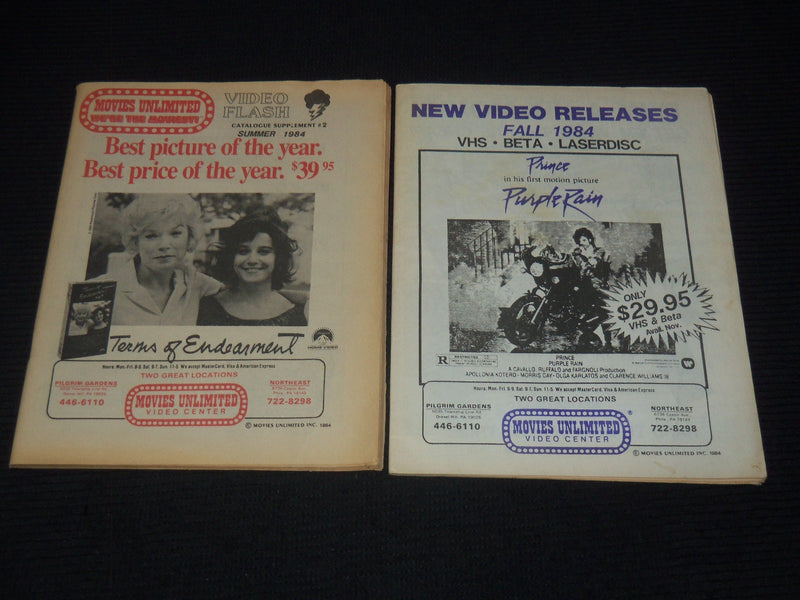 1984-1985 NEW VIDEO RELEASES MAGAZINES LOT OF 5 ISSUES - O 3779