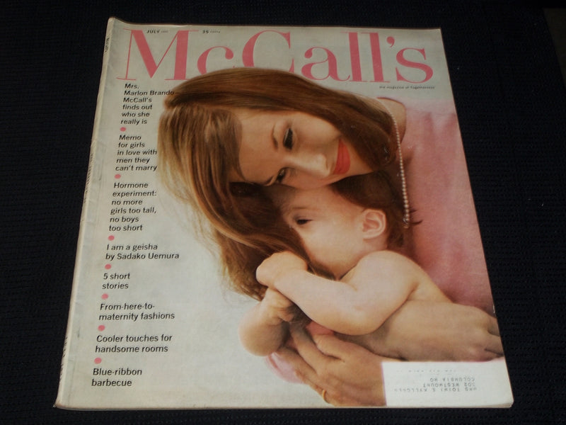 1959 JULY MCCALL'S MAGAZINE VERY NICE FRONT COVER & FULL PAGE ADS - E 2469