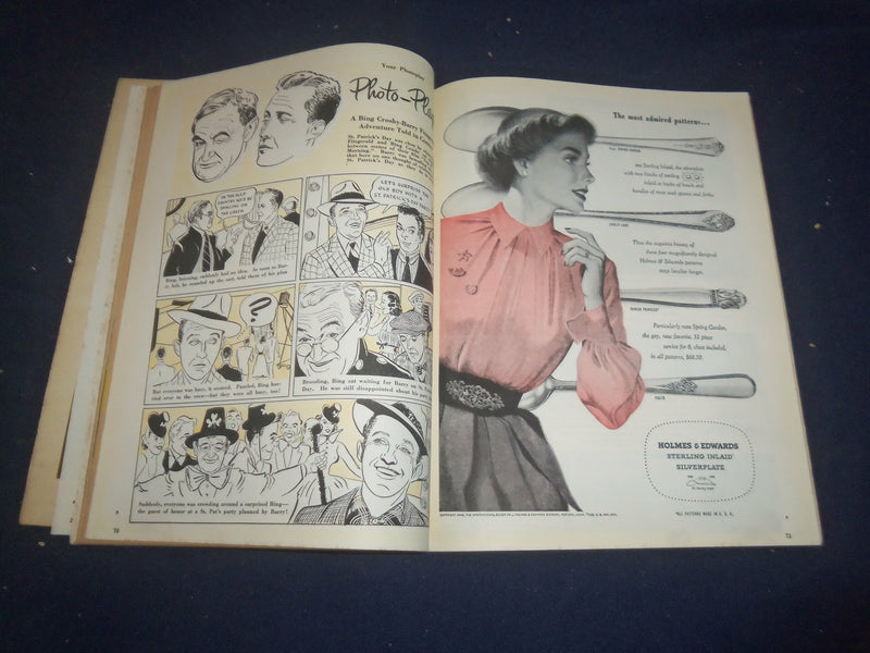 1950 MARCH PHOTOPLAY MAGAZINE - JANE WYMAN & JIMMY STEWART COVER - F 251M