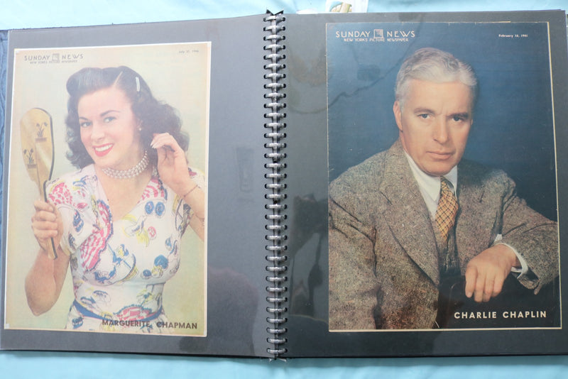 MOVIE STAR COLOROTO MAGAZINE SCRAPBOOK -CLAUDETTE COLBERT-PERRY COMO-CROSBY - #9