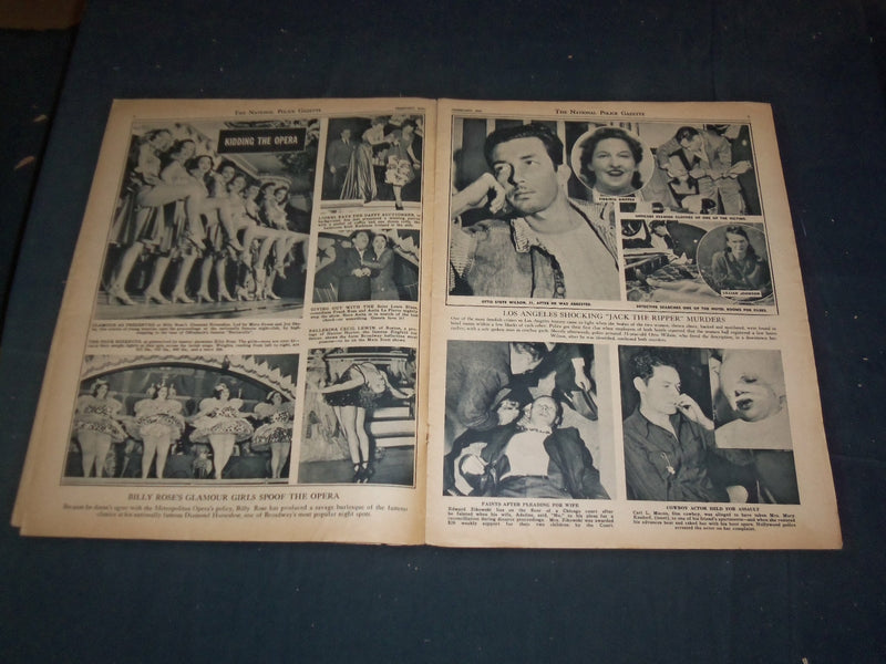 1944 FEBRUARY THE NATIONAL POLICE GAZETTE MAGAZINE - GETRUDE NIESEN - B 5905