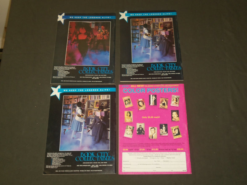 1987-1991 HOLLYWOOD THEN AND NOW MAGAZINE - LOT OF 9 - O 3074
