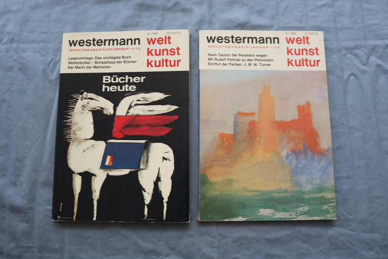 1971-1973 WESTERMANN MONATSMAGAZIN MAGAZINE - LOT OF 20 - GERMAN TEXT - O 3339