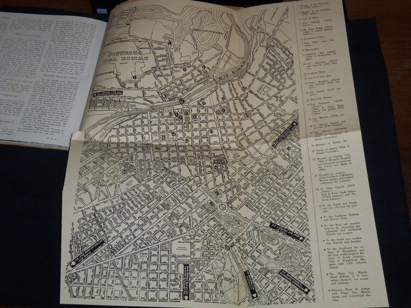 1942 LIMA THE HISTORIC CAPITAL OF SOUTH AMERICA BOOK - MAP - J 8683