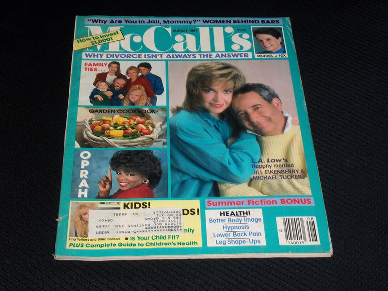 1987 AUGUST MCCALL'S MAGAZINE - L.A. LAW FRONT COVER - E 554