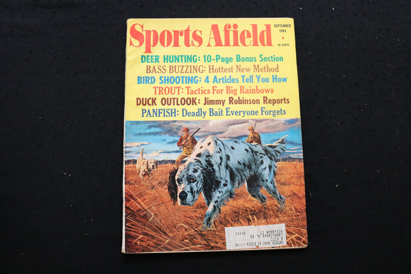 1969 SEPTEMBER SPORTS AFIELD MAGAZINE - DEER HUNTING COVER - SP 4178B