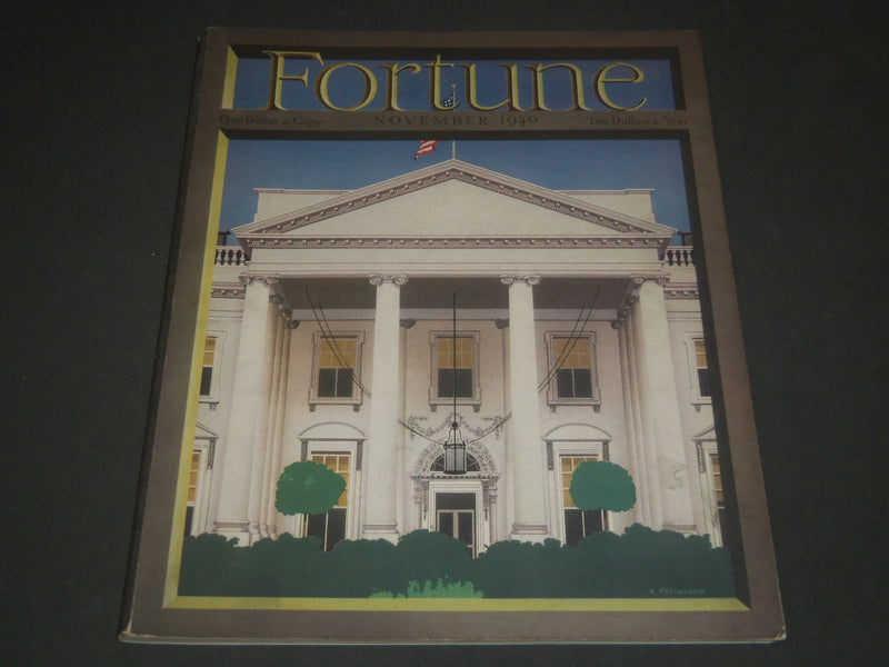 1940 NOVEMBER FORTUNE MAGAZINE - GREAT COVER & ADS - F 108