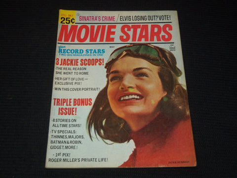 1966 MAY MOVIE STARS MAGAZINE - JACKIE KENNEDY COVER - E 16252