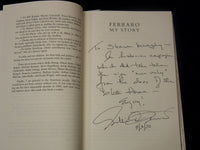 1985 FERRARO MY STORY BOOK INSCRIBED BY GERALDINE A. FERRARO - KD 2771E