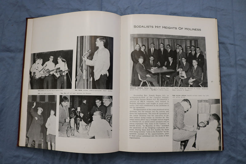 1963 KNIGHT CAMPION JESUIT HIGH SCHOOL YEARBOOK - PRAIRIE DU CHIEN, WI - YB 3402