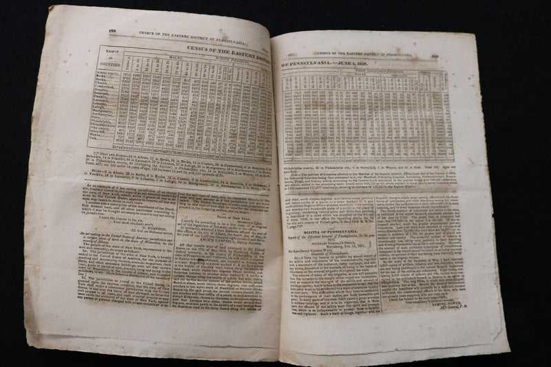 1831 THE REGISTER OF PENNSYLVANIA - LOT OF 2 - K 2479