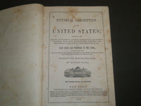 1853 A PICTORIAL DESCRIPTION OF THE UNITED STATES BOOK BY ROBERT SEARS - KD 5651