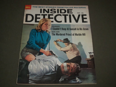 1963 NOVEMBER INSIDE DETECTIVE MAGAZINE - GREAT COVER BY ROBERT SCOTT - SP 8097