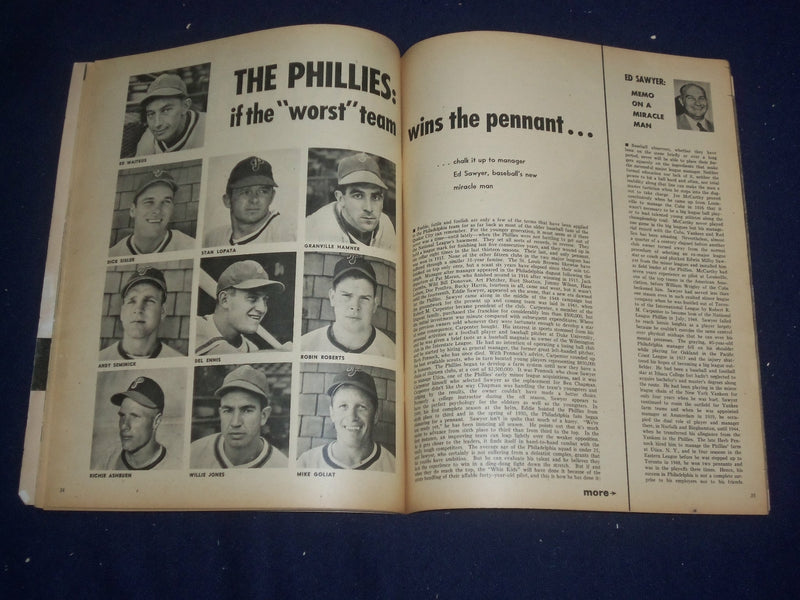 1950 FALL SPORTS ALBUM MAGAZINE - GREAT PHOTOS AND STORIES - ST 6803